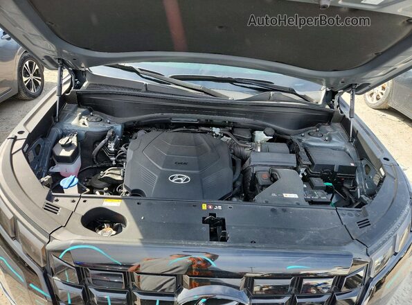 KM8R44GE2RU759951 2024 HYUNDAI PALISADE Gray Vista del compartimento del motor