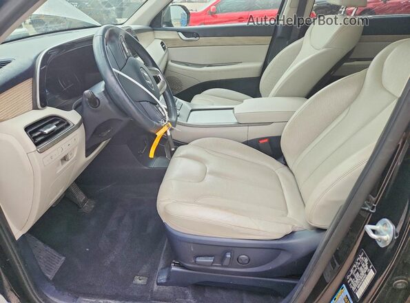 KM8R44HE1MU306332 2021 HYUNDAI PALISADE Black Widok wnętrza z przodu