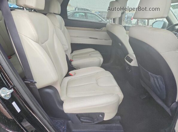 KM8R44HE1MU306332 2021 HYUNDAI PALISADE Black Widok tylnych siedzeń