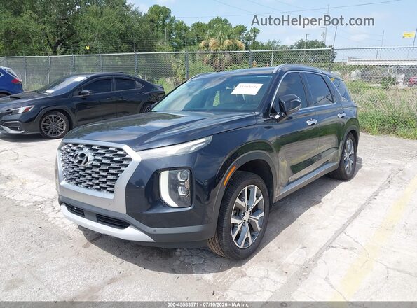 KM8R44HE2LU108762 2020 HYUNDAI PALISADE Blue Առջևի ձախ երեք քառորդ տեսարան