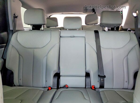 KM8R44HE3LU062164 2020 HYUNDAI PALISADE Black უკანა სავარძლების ხედი
