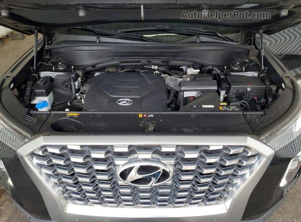 KM8R44HE3LU062164 2020 HYUNDAI PALISADE Black ძრავის განყოფილების ხედი