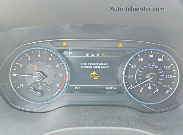 KM8R44HE3LU157601 2020 HYUNDAI PALISADE Gray Սարքավորումների վահանակի տեսք