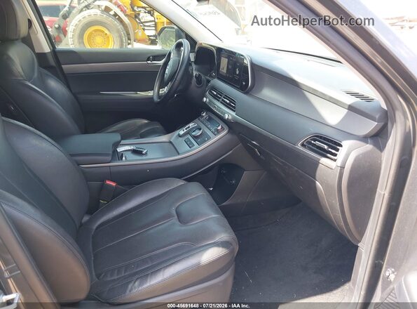 KM8R44HE3MU179230 2021 HYUNDAI PALISADE Gray წინა სალონის ხედი