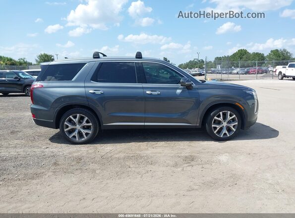 KM8R44HE3MU179230 2021 HYUNDAI PALISADE Gray უკანა სალონის ხედი