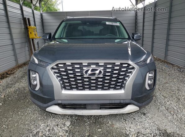 KM8R44HE4MU227477 2021 HYUNDAI PALISADE Gray Vista interior de 360 grados