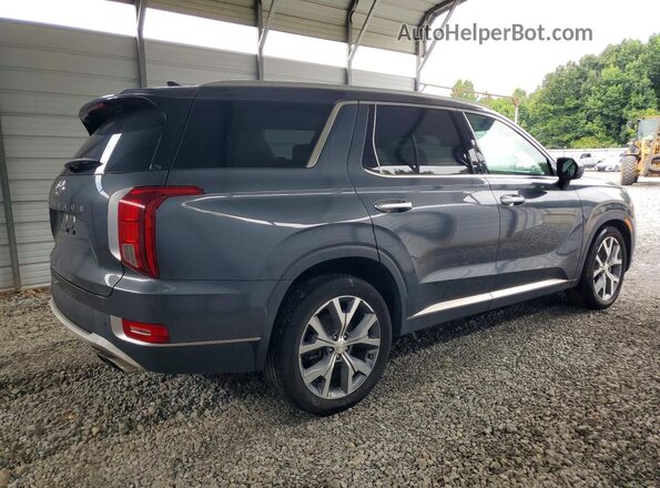 KM8R44HE4MU227477 2021 HYUNDAI PALISADE Gray Trasero derecho