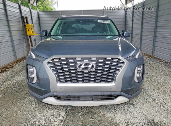 KM8R44HE4MU227477 2021 HYUNDAI PALISADE Gray Vista frontal