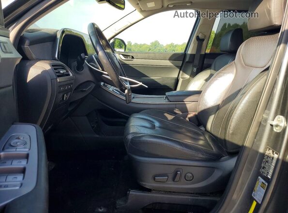 KM8R44HE4MU227477 2021 HYUNDAI PALISADE Gray Vista interior delantera