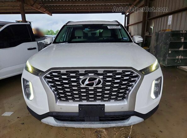 KM8R44HE4MU312674 2021 HYUNDAI PALISADE Белый Вид спереди