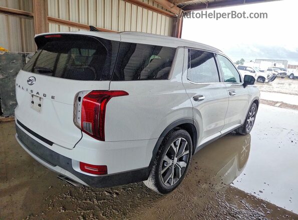 KM8R44HE4MU312674 2021 HYUNDAI PALISADE Белый Задняя правая четверть
