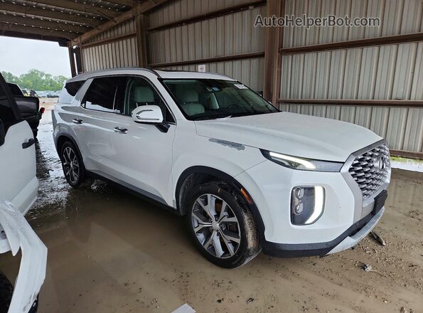 KM8R44HE4MU312674 2021 HYUNDAI PALISADE Белый Передняя правая четверть