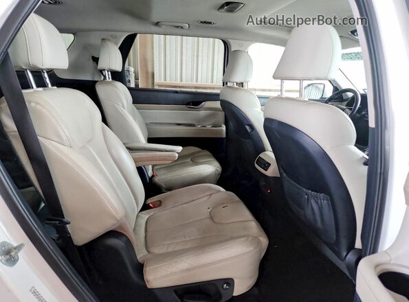 KM8R44HE4MU312674 2021 HYUNDAI PALISADE Белый Вид задних сидений