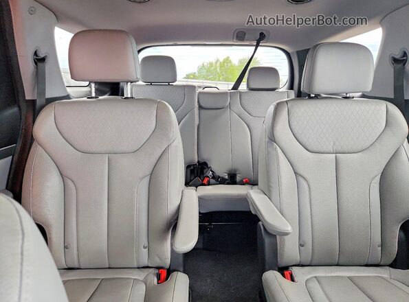 KM8R44HE5LU102678 2020 HYUNDAI PALISADE White Rear seats view