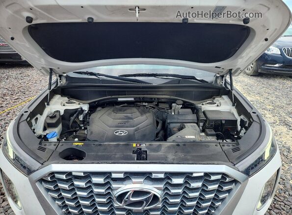 KM8R44HE5LU102678 2020 HYUNDAI PALISADE White Engine compartment view