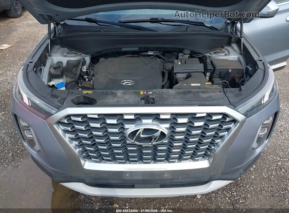 KM8R44HE6LU060750 2020 HYUNDAI PALISADE Silver Widok z tyłu