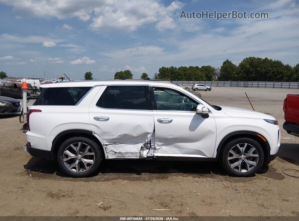 KM8R44HE6LU061350 2020 HYUNDAI PALISADE Белый Вид задней части салона
