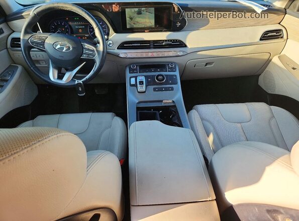 KM8R44HE6MU275644 2021 HYUNDAI PALISADE Black Dashboard view