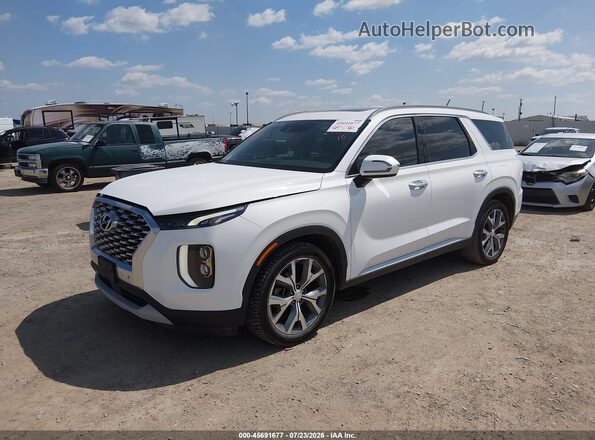 KM8R44HE7LU040202 2020 HYUNDAI PALISADE Белый Передняя левая четверть