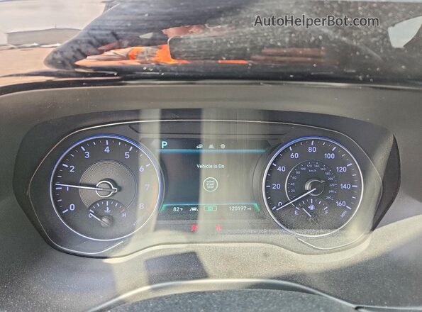 KM8R44HE7LU062572 2020 HYUNDAI PALISADE Black Widok zestawu wskaźników