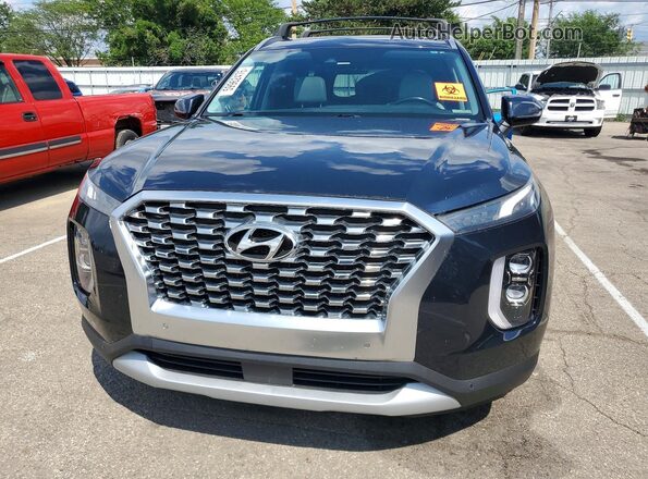 KM8R44HE7LU081509 2020 HYUNDAI PALISADE Black წინა ხედი