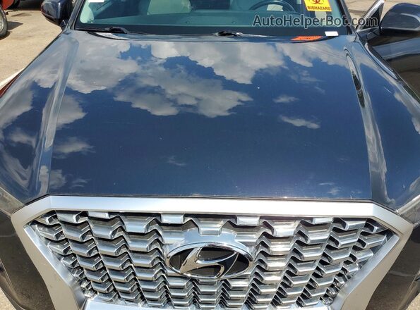 KM8R44HE7LU081509 2020 HYUNDAI PALISADE Black ძრავის განყოფილების ხედი