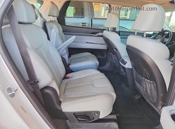 KM8R44HE7LU086368 2020 HYUNDAI PALISADE White Vista interior trasera