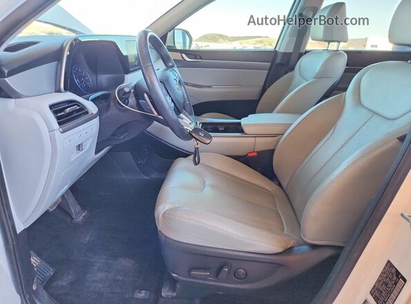 KM8R44HE7LU086368 2020 HYUNDAI PALISADE White Vista interior delantera