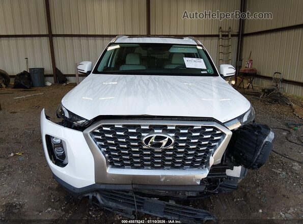 KM8R44HE9MU333679 2021 HYUNDAI PALISADE White Vista del cuadro de instrumentos