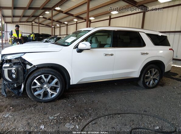 KM8R44HE9MU333679 2021 HYUNDAI PALISADE White Vista interior de 360 grados