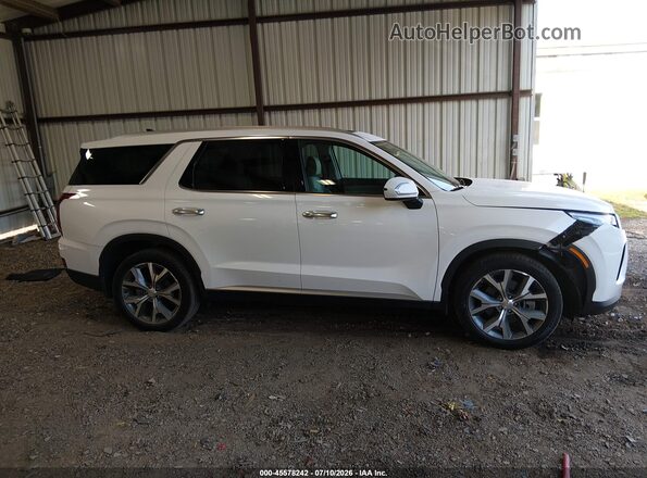 KM8R44HE9MU333679 2021 HYUNDAI PALISADE White Սալոնի հետևի տեսք