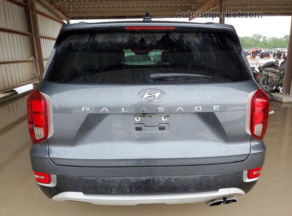 KM8R44HE9NU351665 2022 HYUNDAI PALISADE Gray Rear view
