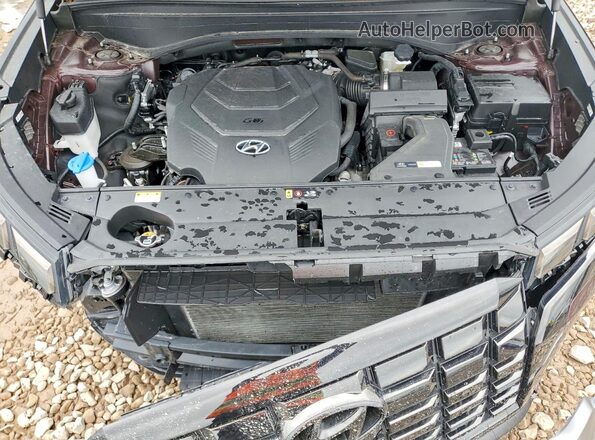 KM8R4DGE0PU632399 2023 HYUNDAI PALISADE Purple Widok komory silnika