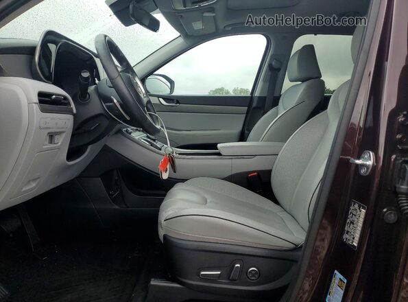 KM8R4DGE0PU632399 2023 HYUNDAI PALISADE Purple Widok wnętrza z przodu
