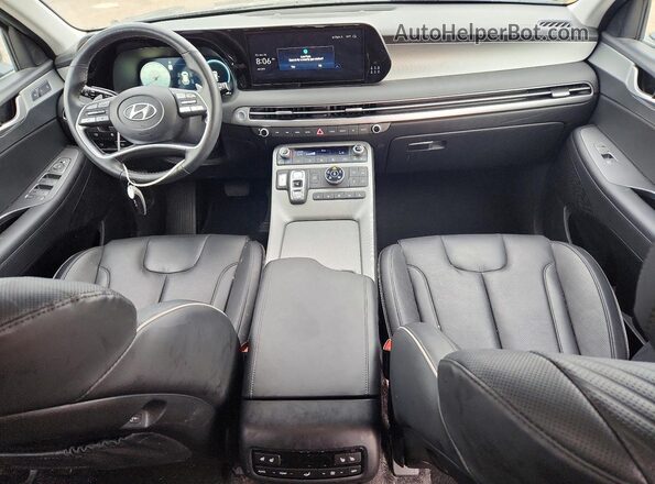 KM8R4DGE2PU569256 2023 HYUNDAI PALISADE Gray წინა პანელის ხედი