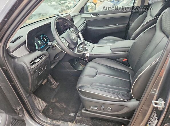 KM8R4DGE2PU569256 2023 HYUNDAI PALISADE Gray წინა სალონის ხედი
