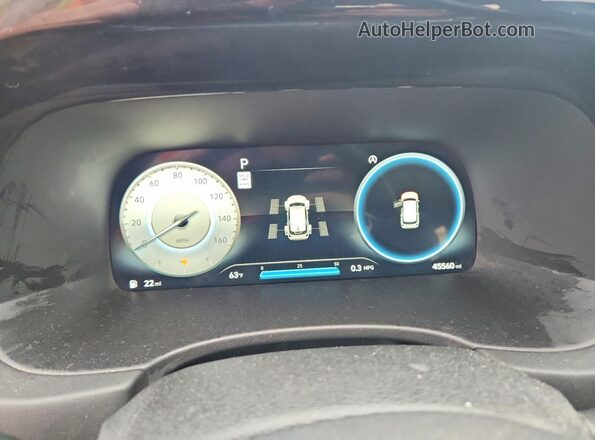 KM8R4DGE2PU569256 2023 HYUNDAI PALISADE Gray ხელსაწყოთა პანელის ხედი