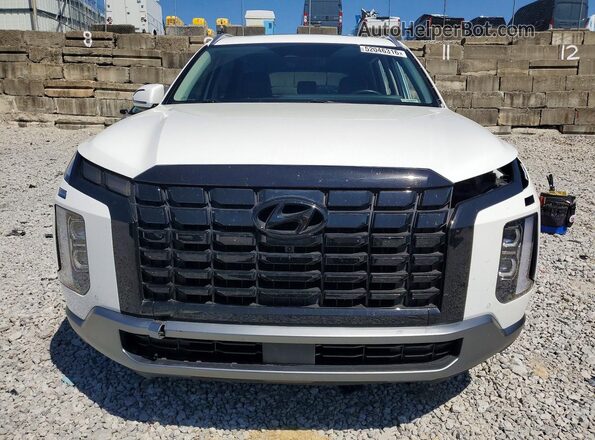 KM8R4DGE3SU839619 2025 HYUNDAI PALISADE White Դիմացի տեսք
