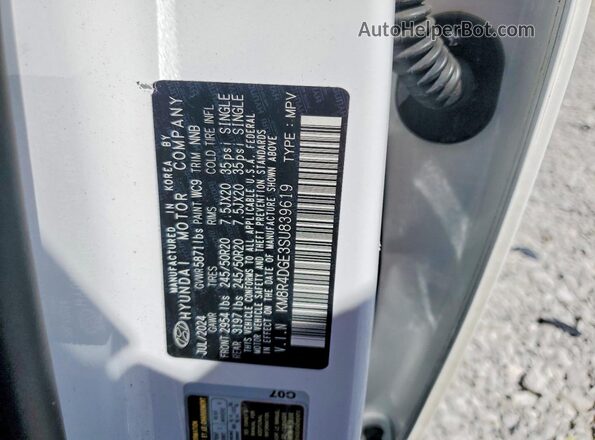 KM8R4DGE3SU839619 2025 HYUNDAI PALISADE White Սալոնի 360 աստիճան տեսք