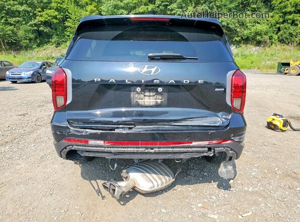KM8R4DGE6PU637087 2023 HYUNDAI PALISADE Черный Вид сзади