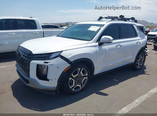 KM8R4DGE8PU551747 2023 HYUNDAI PALISADE White Առջևի ձախ երեք քառորդ տեսարան