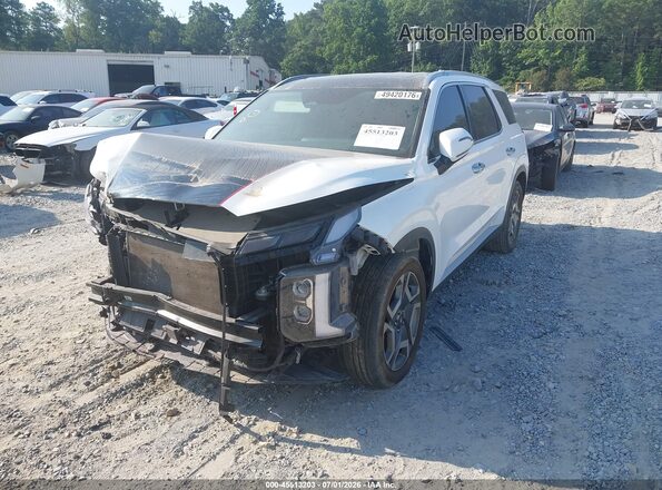 KM8R4DGEXPU573586 2023 HYUNDAI PALISADE White Առջևի ձախ երեք քառորդ տեսարան