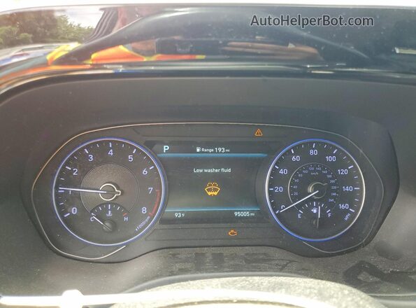 KM8R4DHE1LU029602 2020 HYUNDAI PALISADE Silver Widok zestawu wskaźników