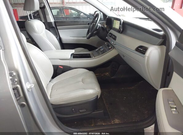 KM8R4DHE1LU163428 2020 HYUNDAI PALISADE Gray Widok wnętrza z przodu