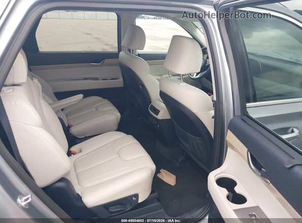 KM8R4DHE1MU190887 2021 HYUNDAI PALISADE Silver Vista de la etiqueta del VIN