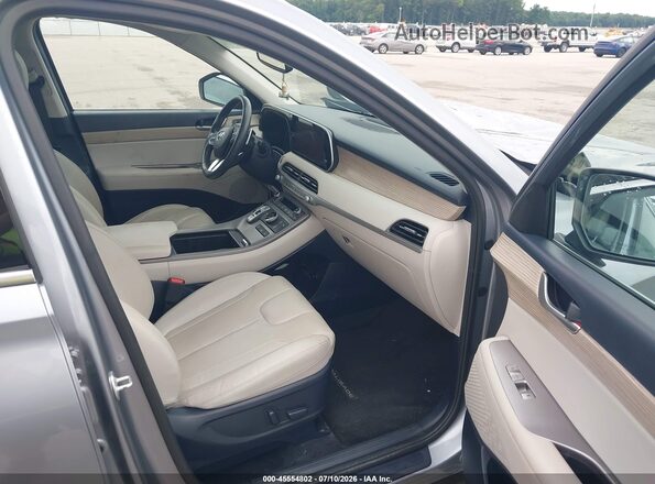 KM8R4DHE1MU190887 2021 HYUNDAI PALISADE Silver Vista interior delantera