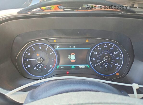 KM8R4DHE3LU052833 2020 HYUNDAI PALISADE White ხელსაწყოთა პანელის ხედი