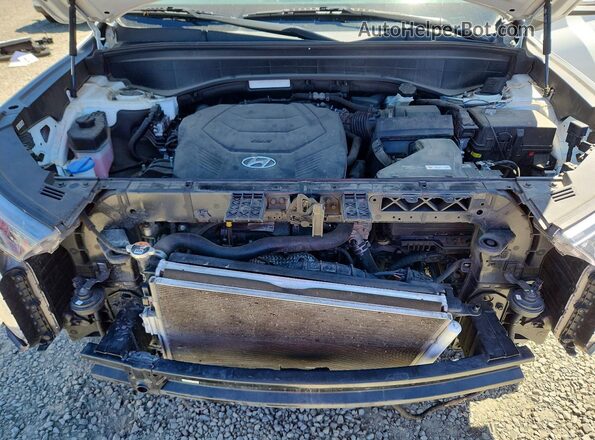 KM8R4DHE3MU206457 2021 HYUNDAI PALISADE White Engine compartment view