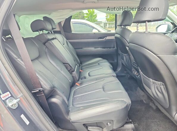 KM8R4DHE4MU230329 2021 HYUNDAI PALISADE Gray Vista interior trasera