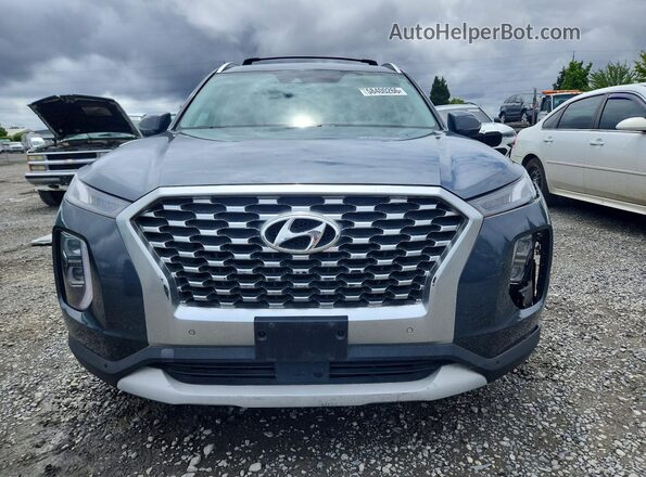 KM8R4DHE4MU230329 2021 HYUNDAI PALISADE Gray Vista frontal